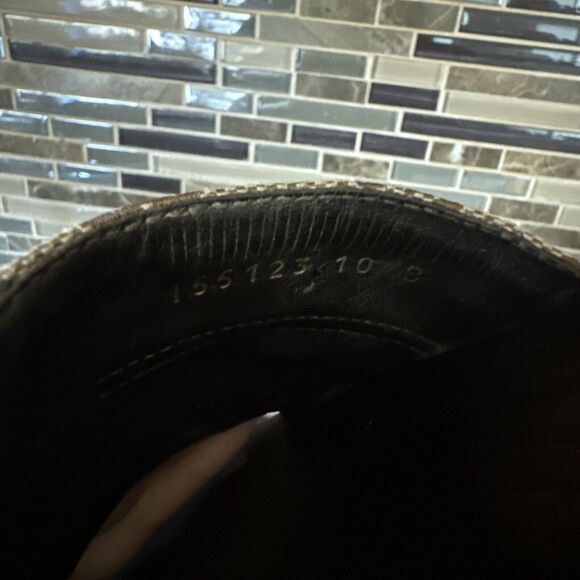 Monogram Natural Pigskin Web Horsebit Clog Slide Sandals 10 Beige Ebony Cocoa - Picture 10 of 12